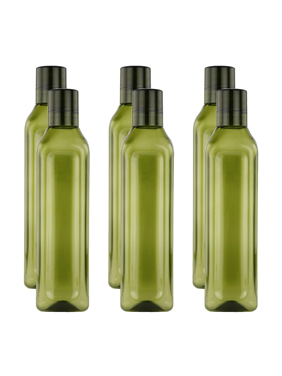 

SOPL-OLIVEWARE Green 6-Pieces Air Tight Water Bottles 1L Each