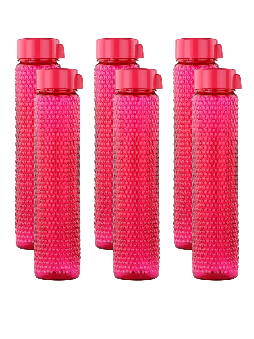 

SOPL-OLIVEWARE Red 6-Pieces Air Tight Water Bottles 400 Ml Each