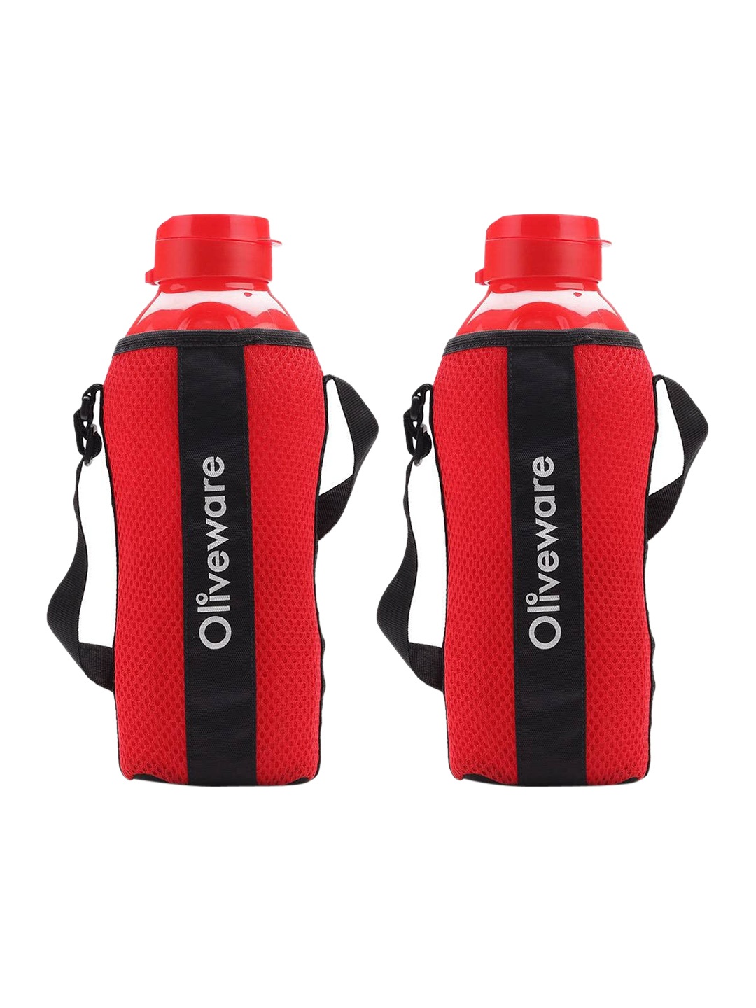 

SOPL-OLIVEWARE Red Water Bottle With Sleeve 2L