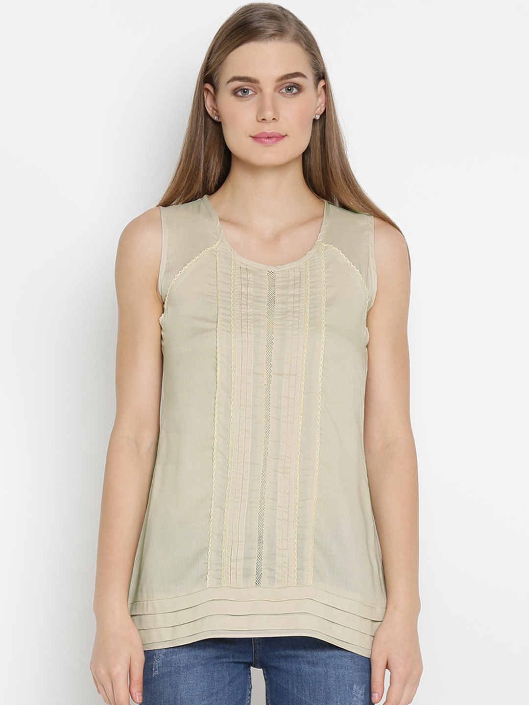 

Mineral Women Beige Solid Top