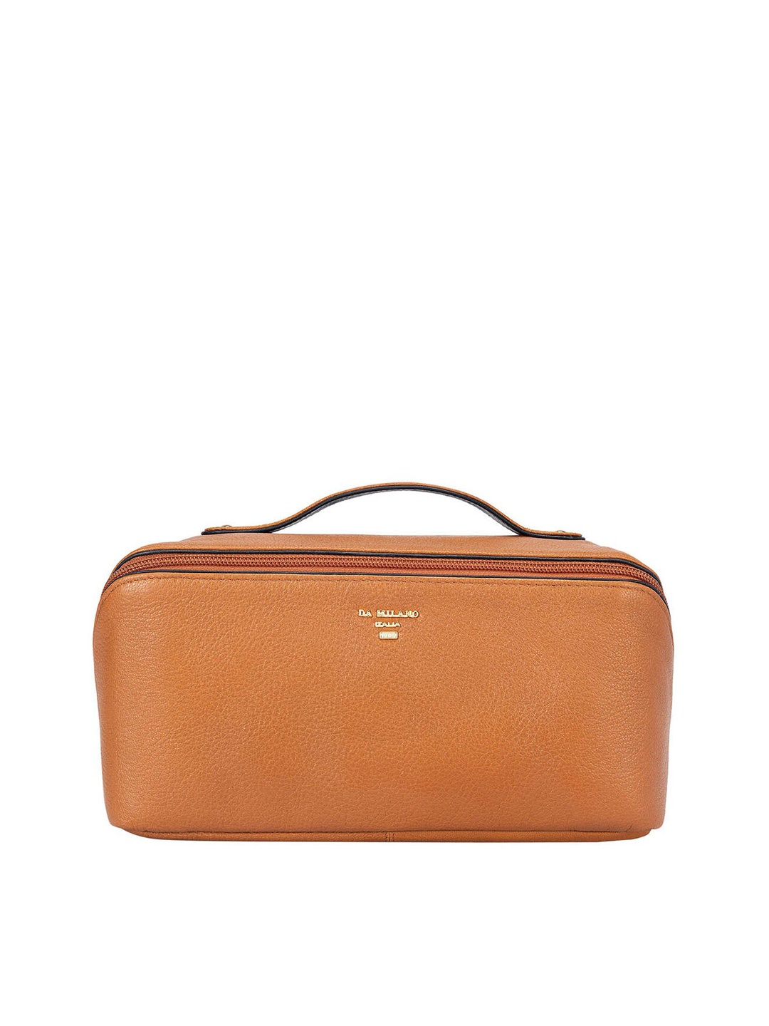 

Da Milano Textured Leather Travel Pouch, Brown