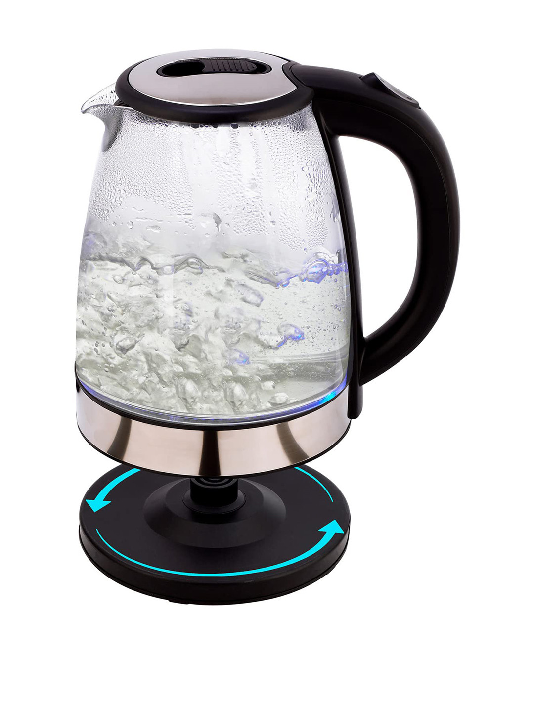 

SOPL-OLIVEWARE Black 360 Cordless & Automatic Power off Elegant Electric Kettle - 1.8L, Silver