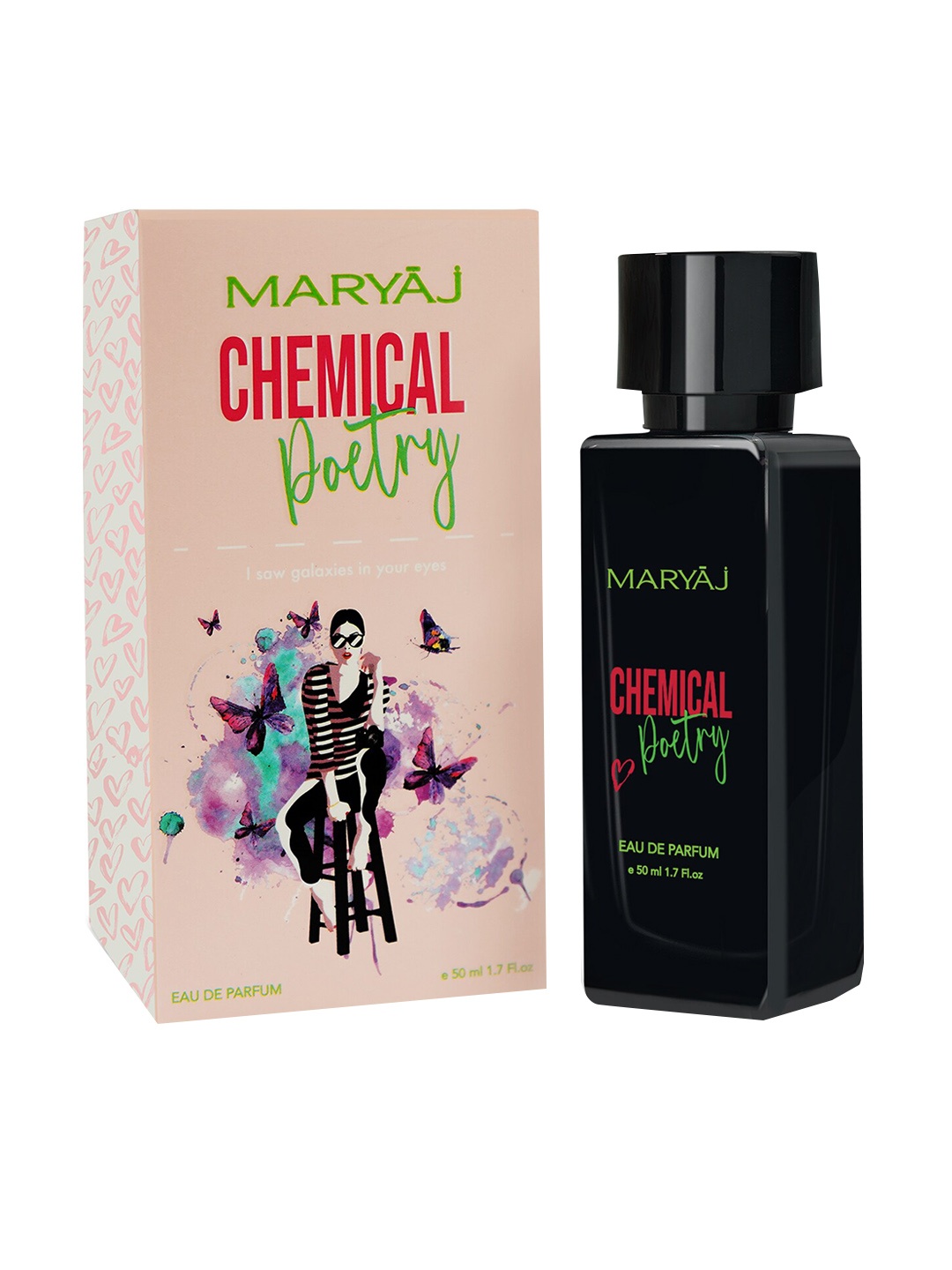 

Maryaj Women Chemical Poetry Eau De Parfum-50ml, Black