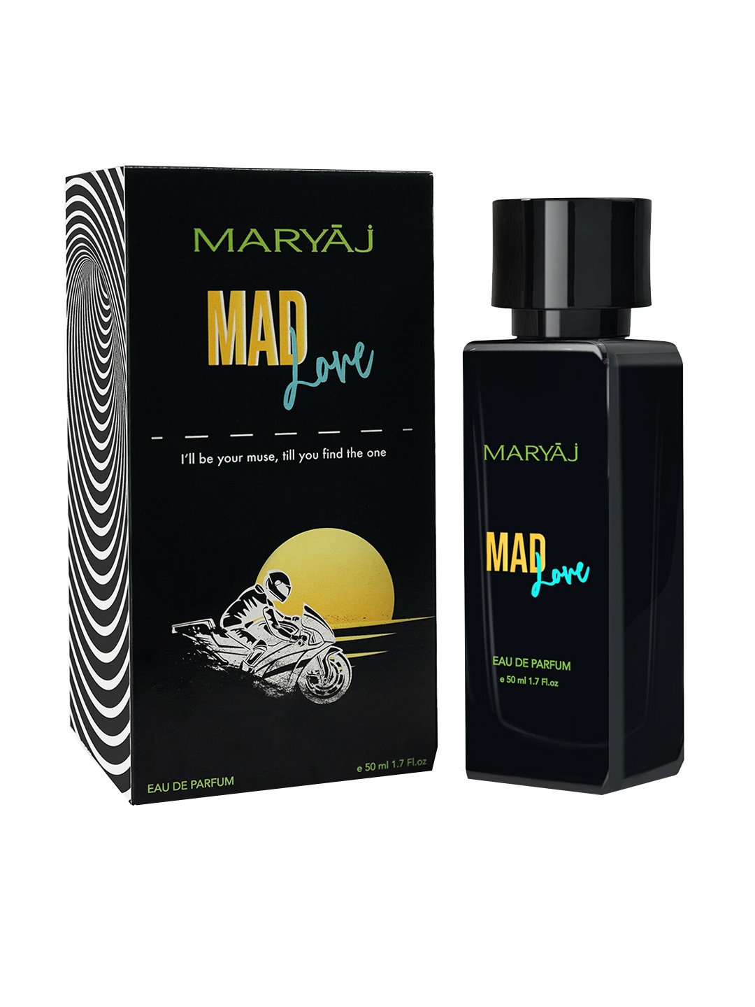 

Maryaj Mad Love Men Eau De Parfum-50ml, Black