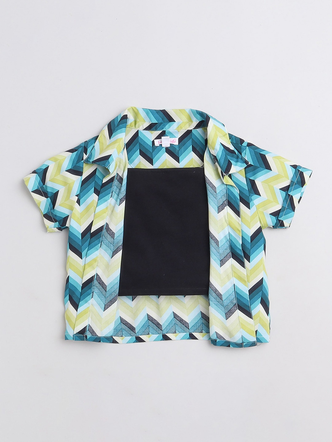 

taffykids Girls Comfort Chevron Printed Casual Shirt, Black