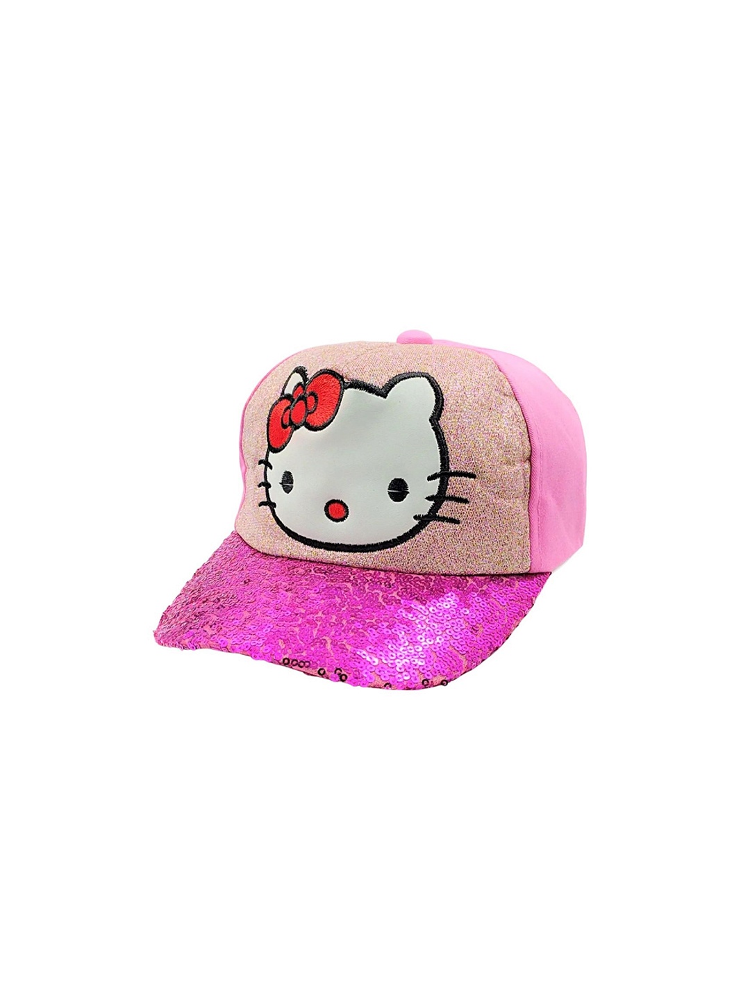 

Zacharias Kids Hello Kitty Embroidered Cotton Baseball Cap, Pink