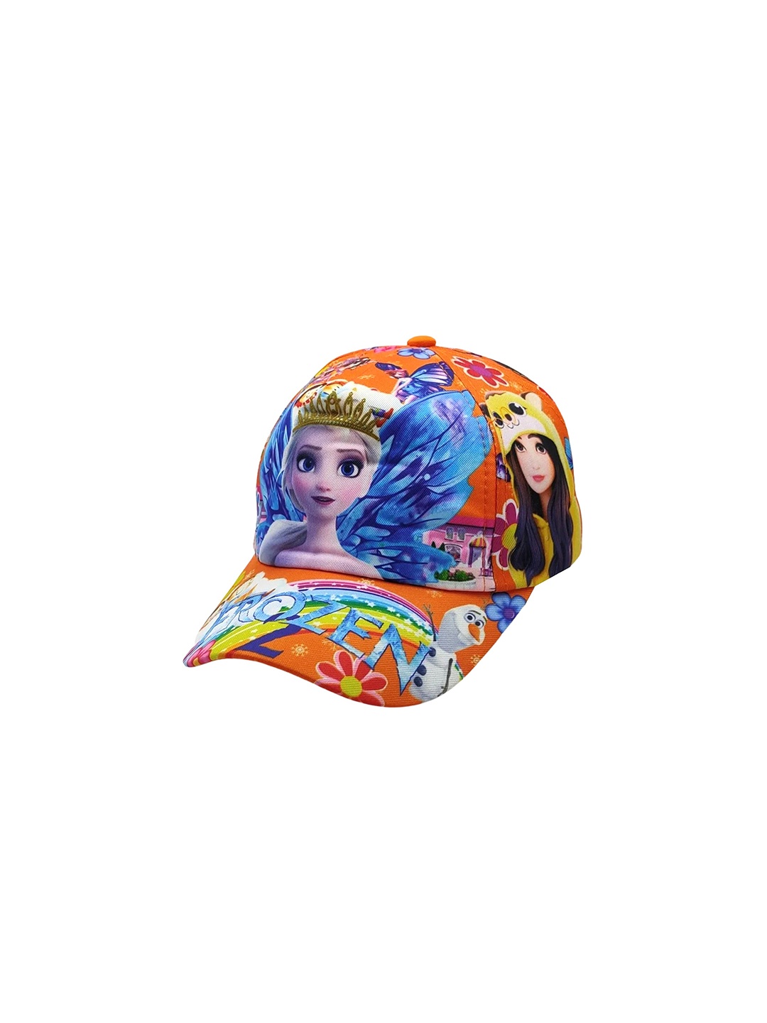 

Zacharias Kids Frozen Printed Cotton Visor Cap, Orange