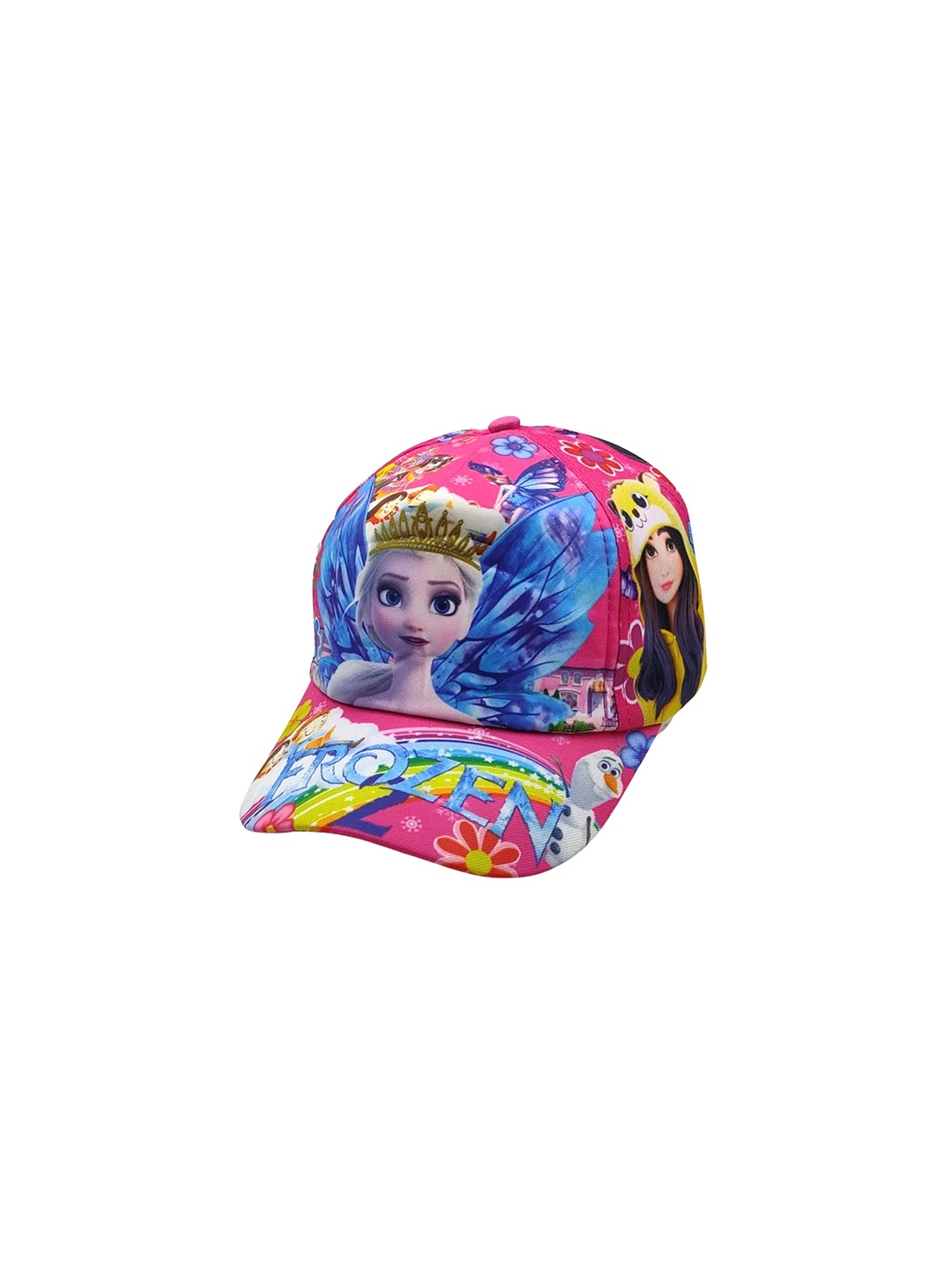 

Zacharias Kids Frozen Printed Cotton Visor Cap, Pink