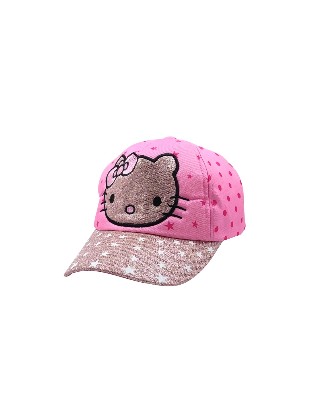 

Zacharias Kids Hello Kitty Printed Cotton Baseball Cap, Pink