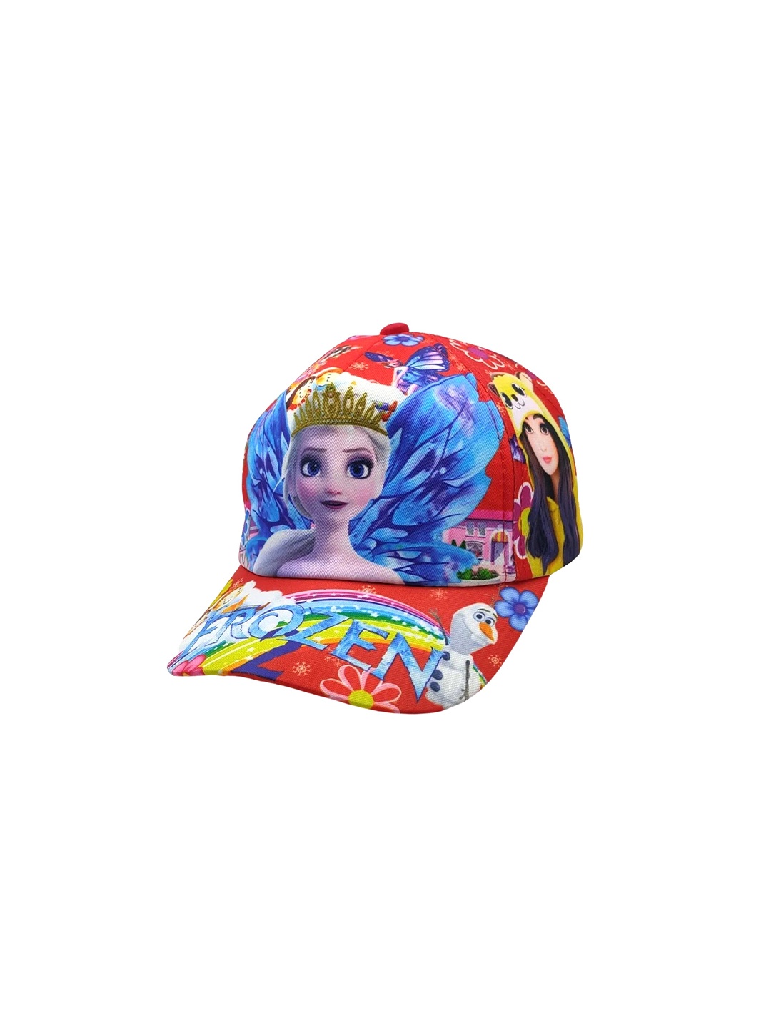 

Zacharias Kids Frozen Printed Cotton Visor Cap, Red