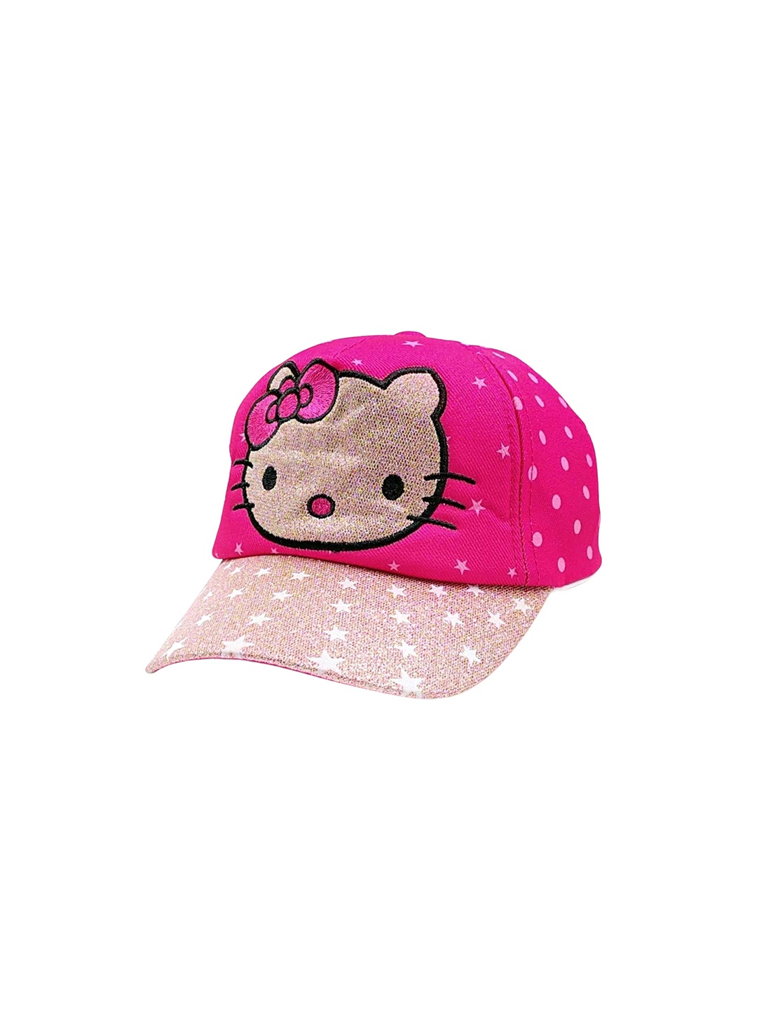 

Zacharias Kids Hello Kitty Printed Cotton Visor Cap, Pink
