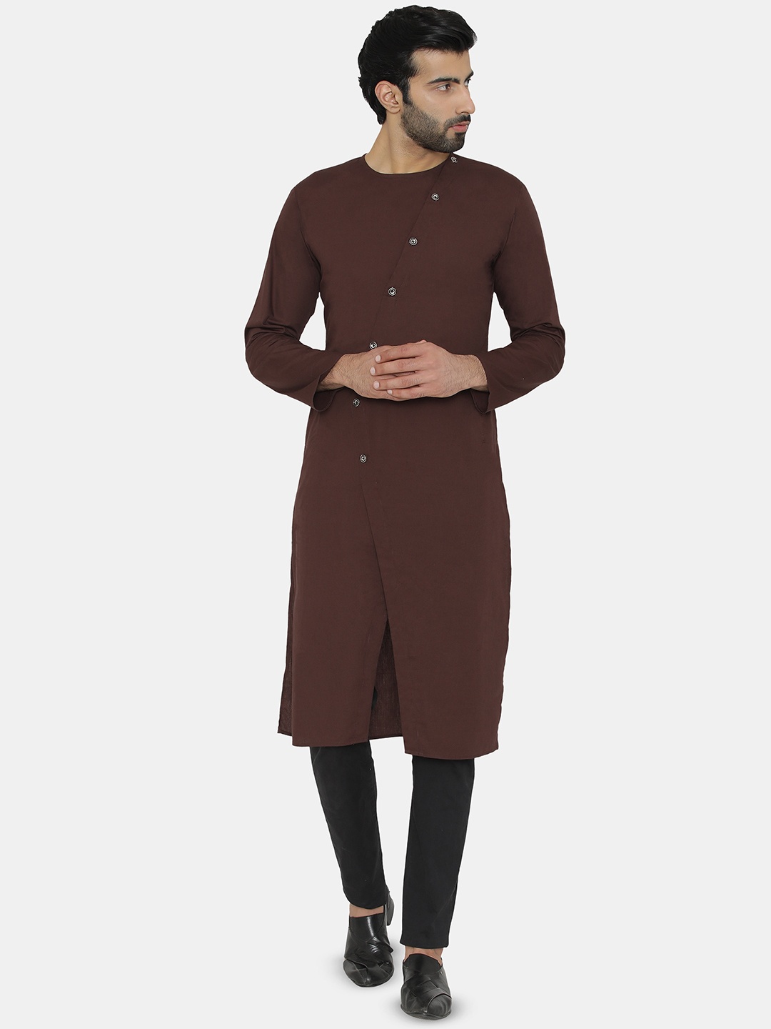 

Raas Cotton Straight Kurta, Brown