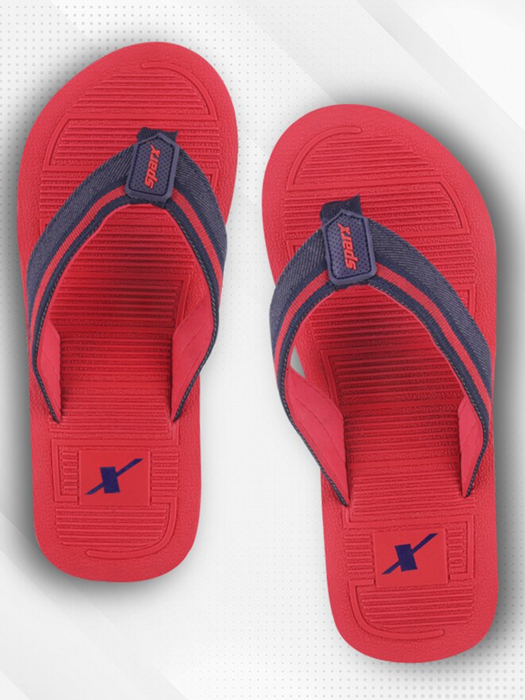 

Sparx Men Self Design Rubber Thong Flip-Flops, Red