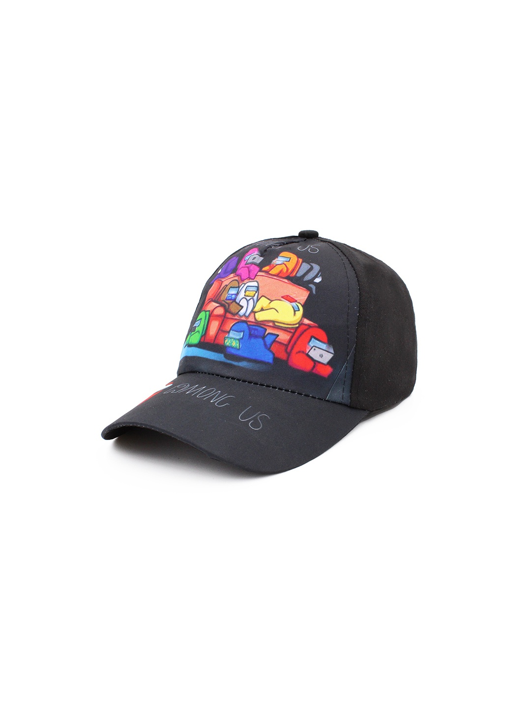 

JENNA Boys Printed Cotton Baseball Cap, Black