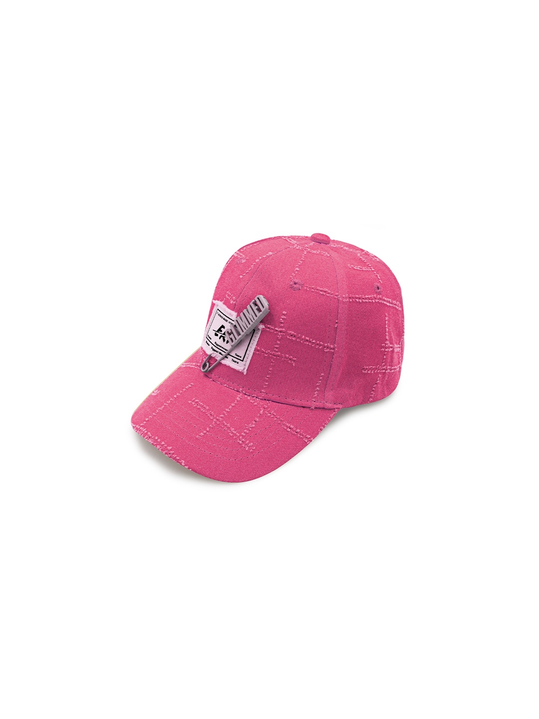 

JENNA Kids Embroidered Cotton Baseball Cap, Pink