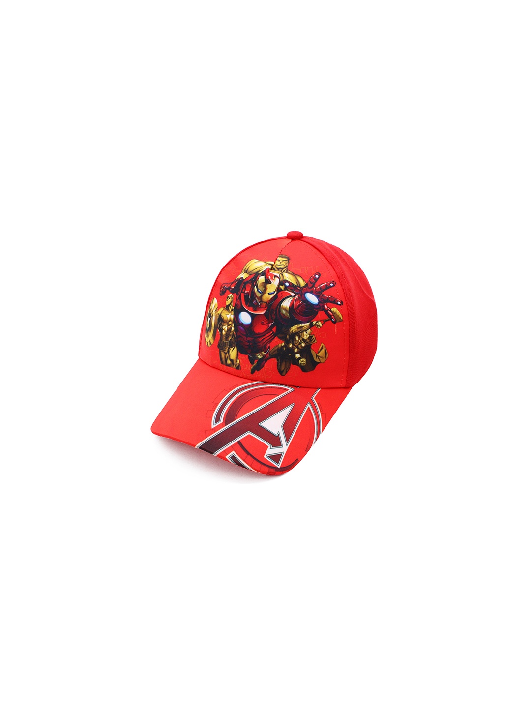 

JENNA Girls Avengers Printed Cotton Baseball Cap, Red