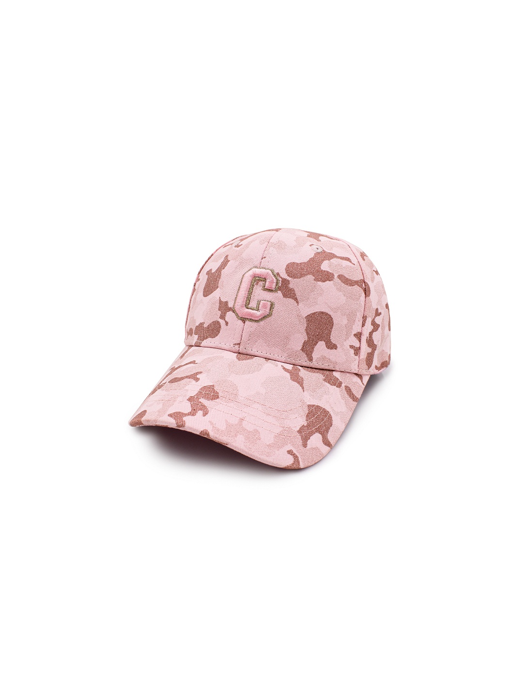 

JENNA Unisex Kids Pink & Brown Printed Baseball Cap