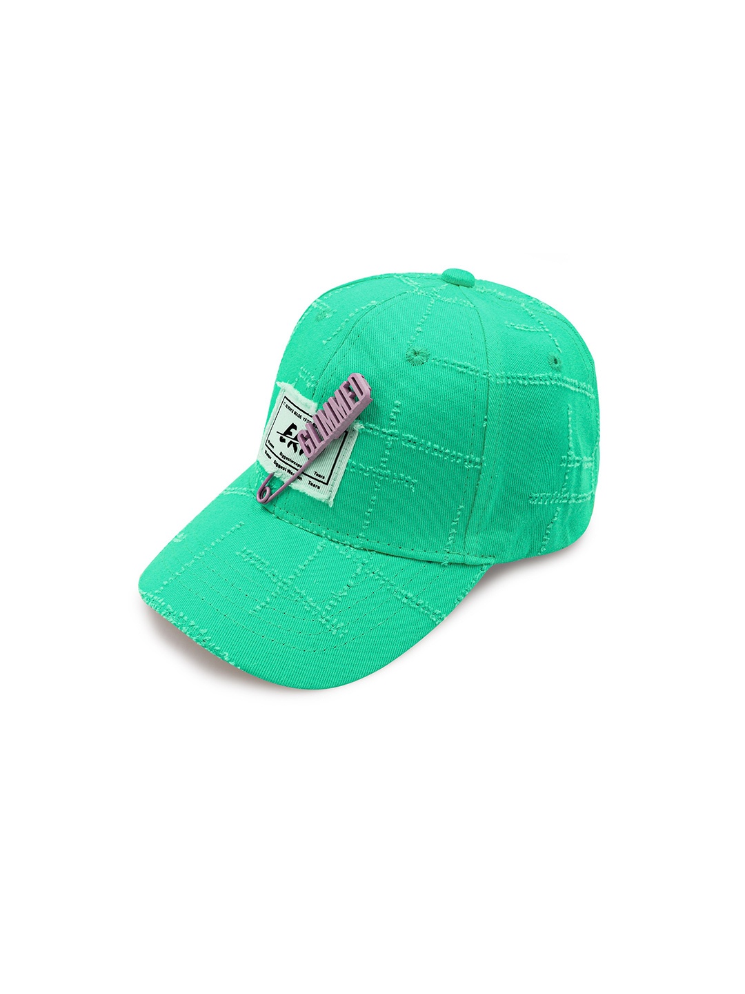 

JENNA Unisex Kids Green Embroidered Baseball Cap