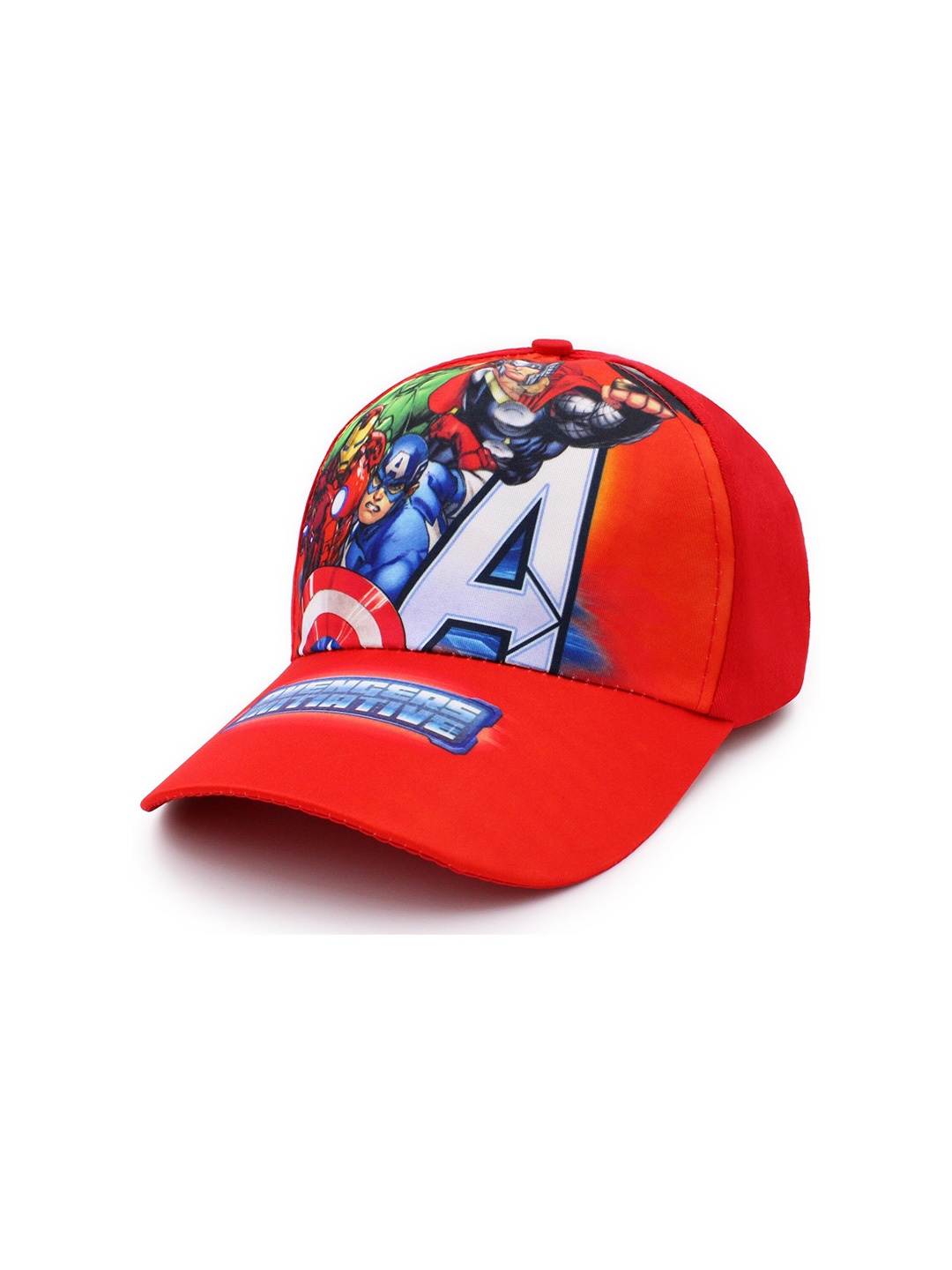 

JENNA Boys Red & Green Printed Baseball Cap