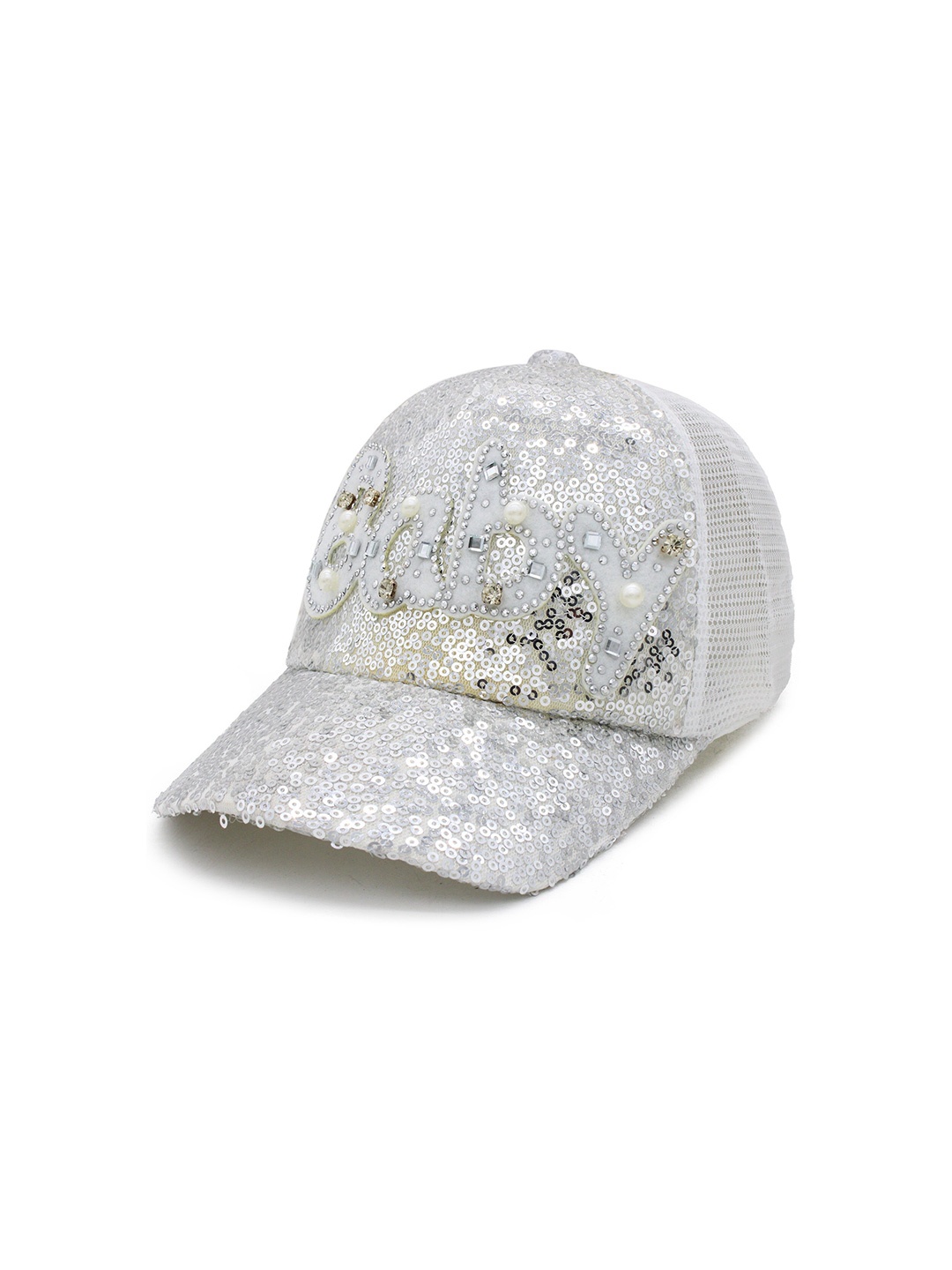 

JENNA Boys Embroidered Cotton Baseball Cap, White