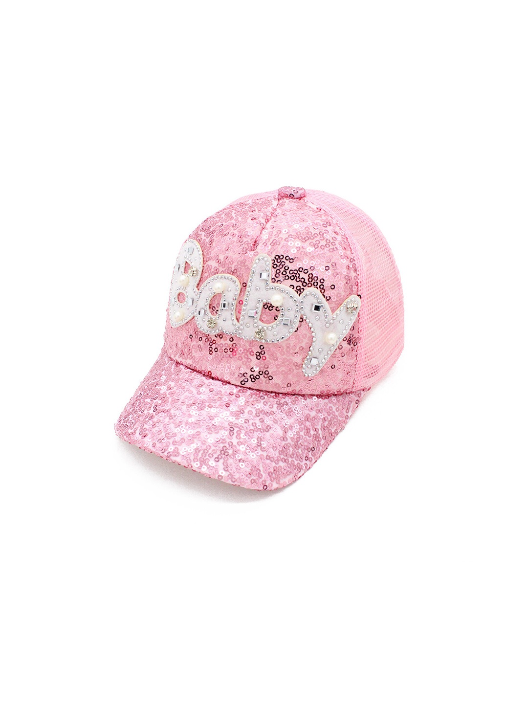 

JENNA Boys Embroidered Baseball Cap, Pink