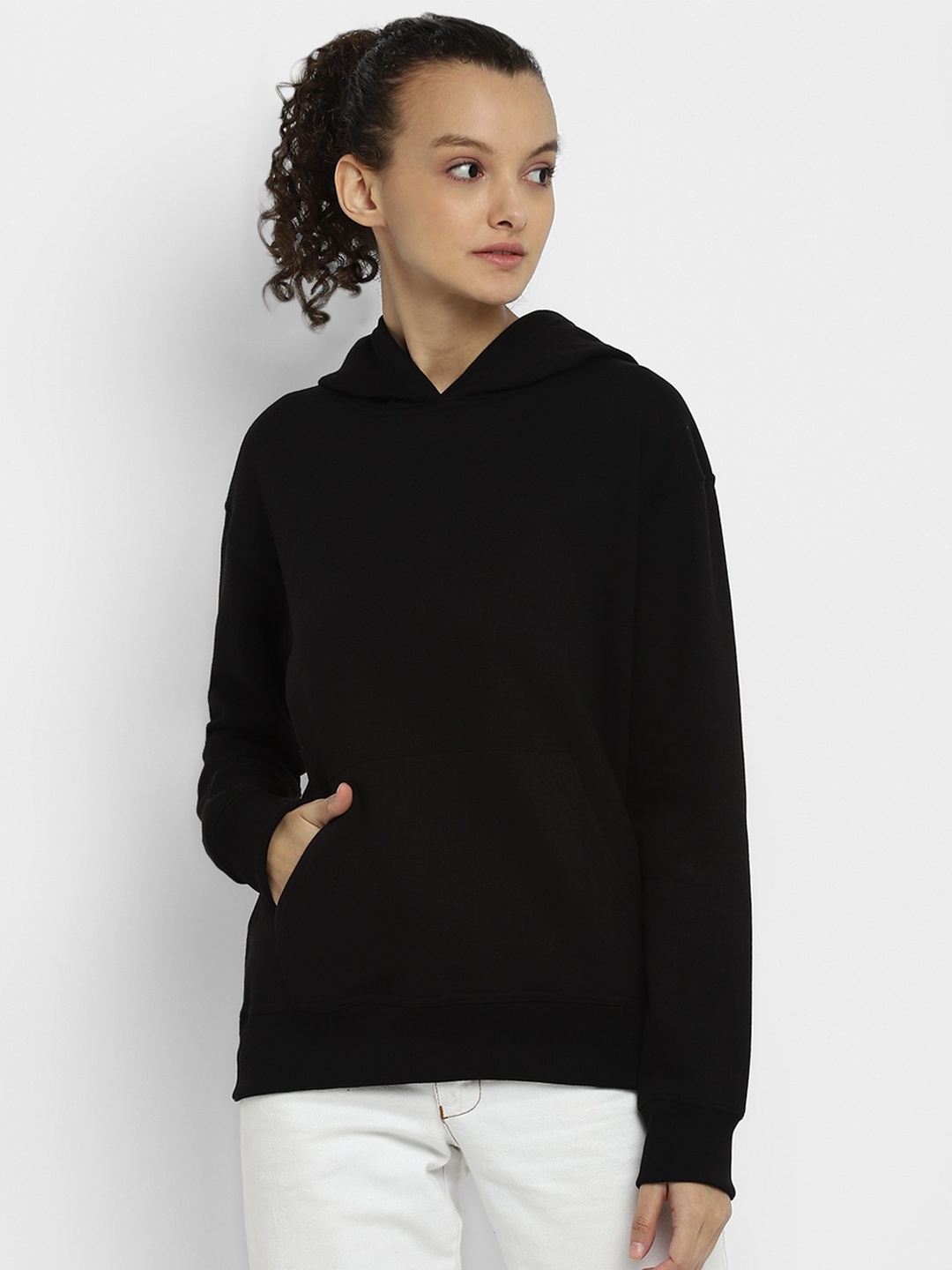 

Alan Jones Hooded Oversized Pullover, Black