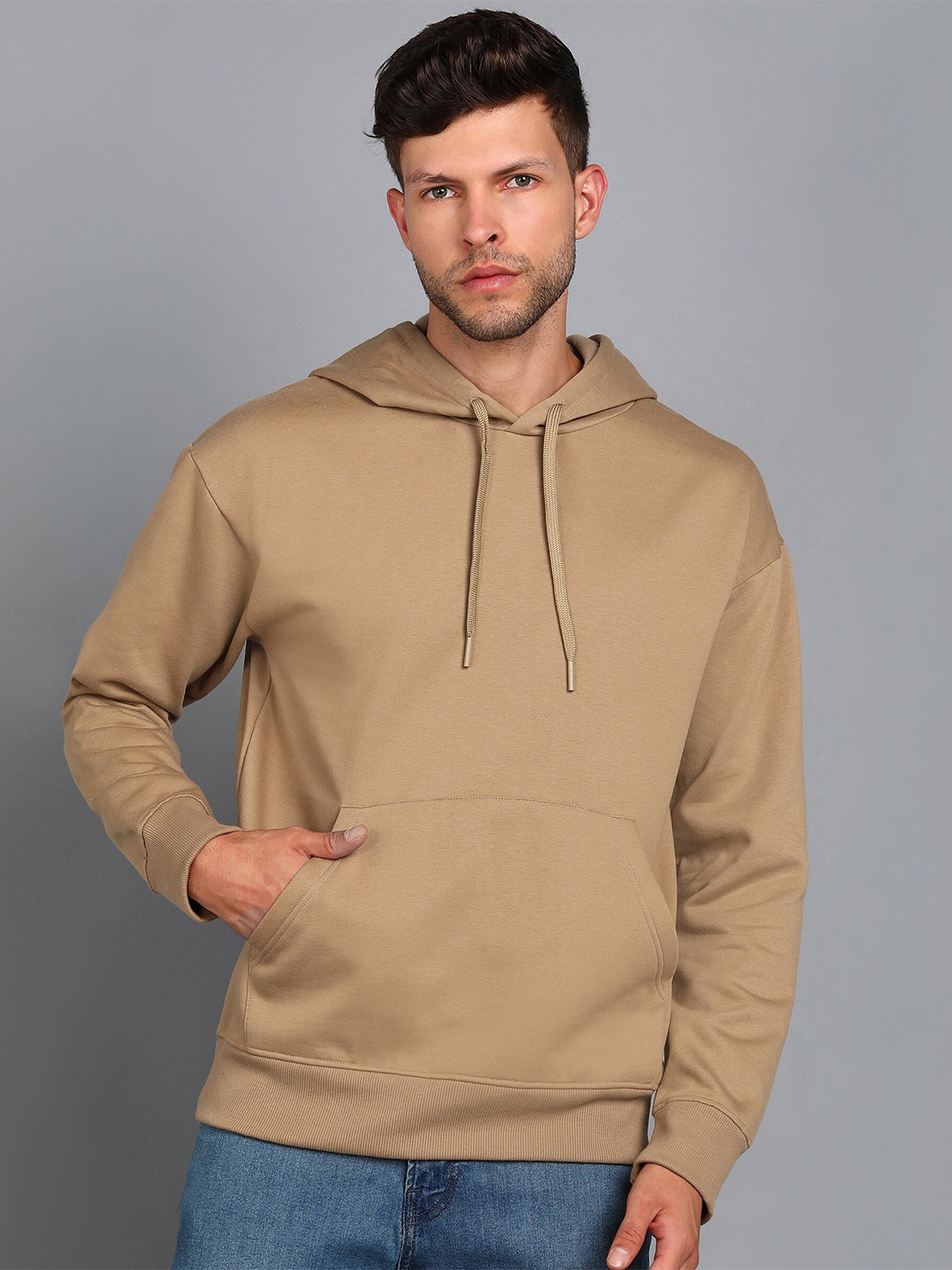 

Alan Jones Hooded Oversized Pullover Sweatshirt, Beige