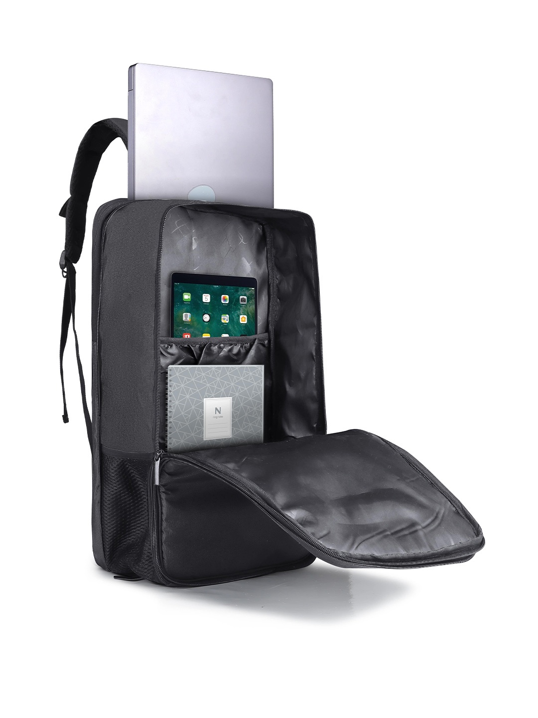 

LOOKMUSTER Expandable Laptop Backpack, Black