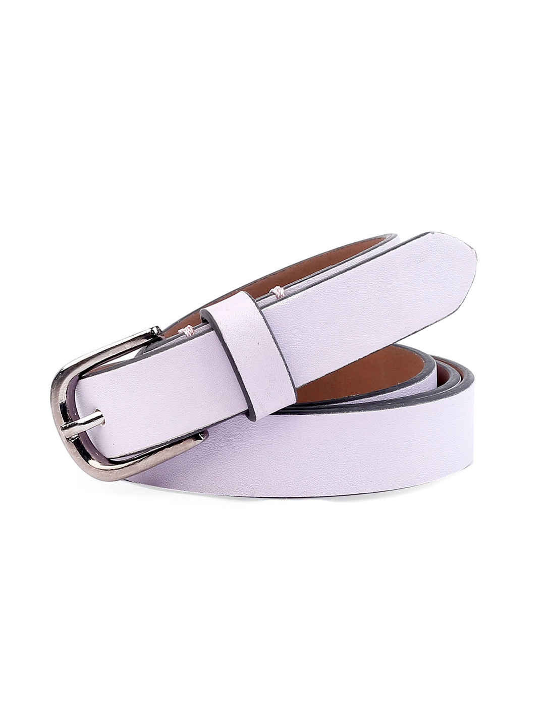 

bacca bucci Women Slim Leather Casual Belt, Lavender