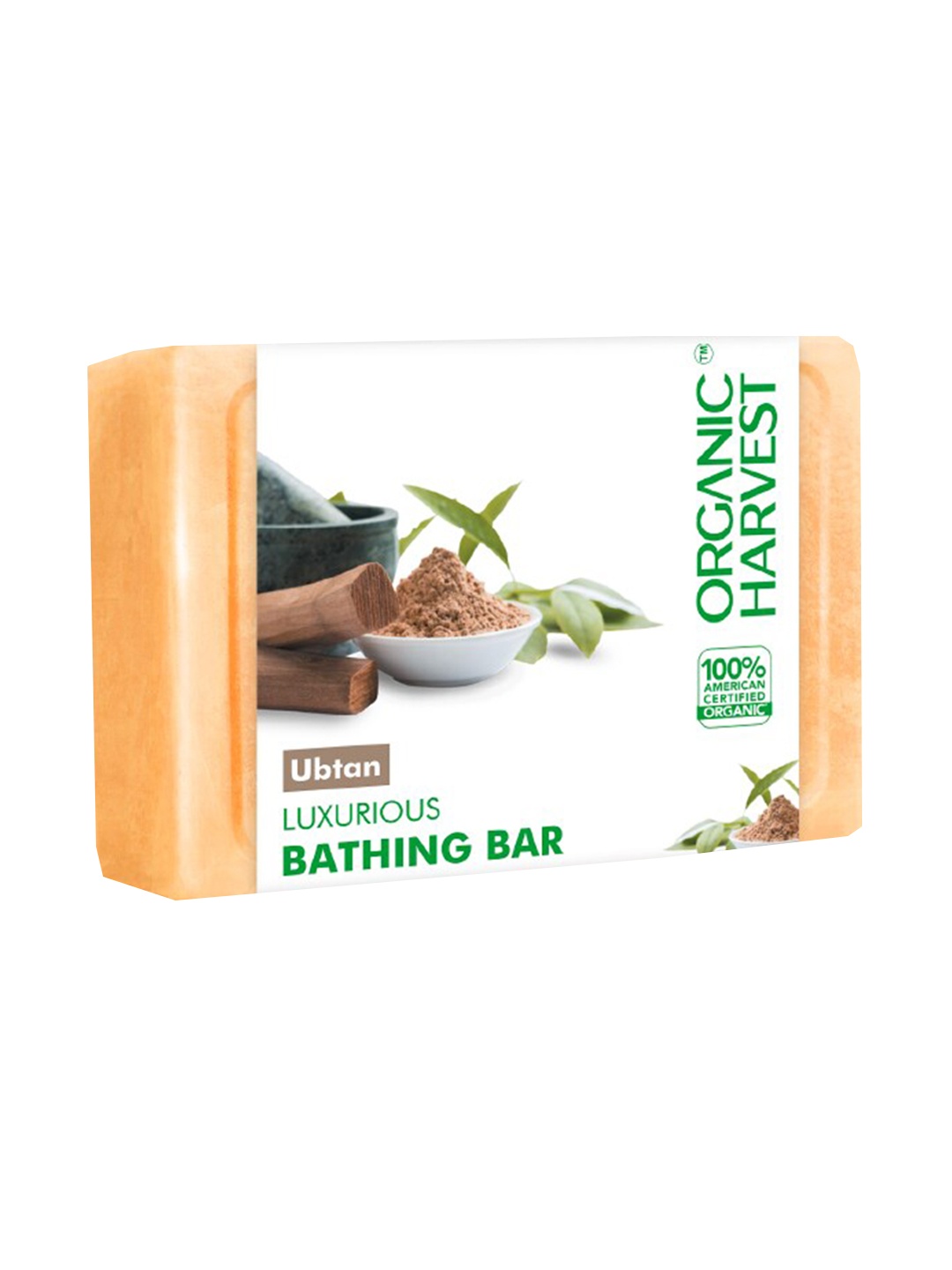 

Organic Harvest Ubtan Luxurious Bathing Bar Soap For Soft & Radiant Skin - 125g, Peach