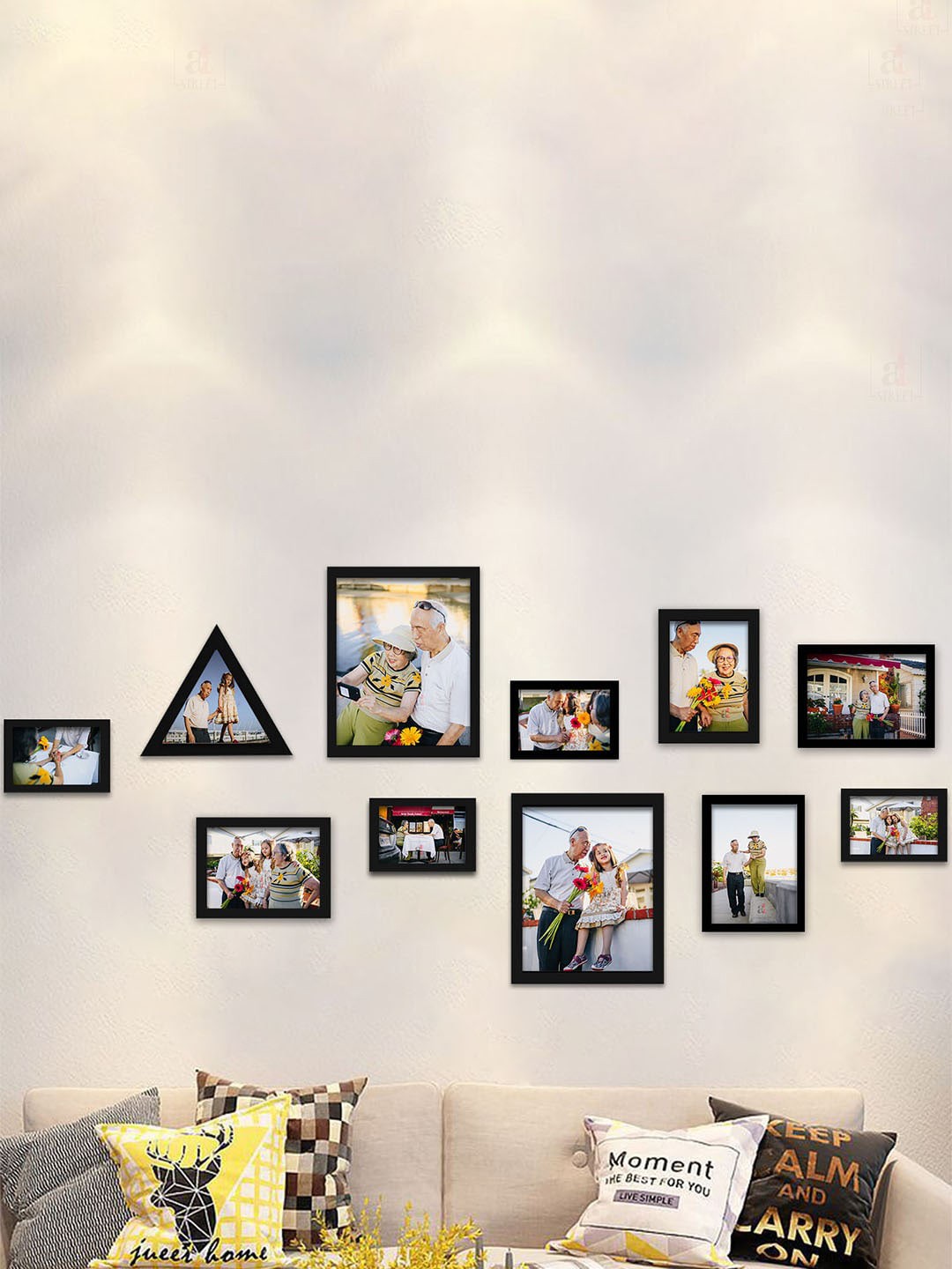 

Art Street Black 11 Pieces Wooden Photo Frames