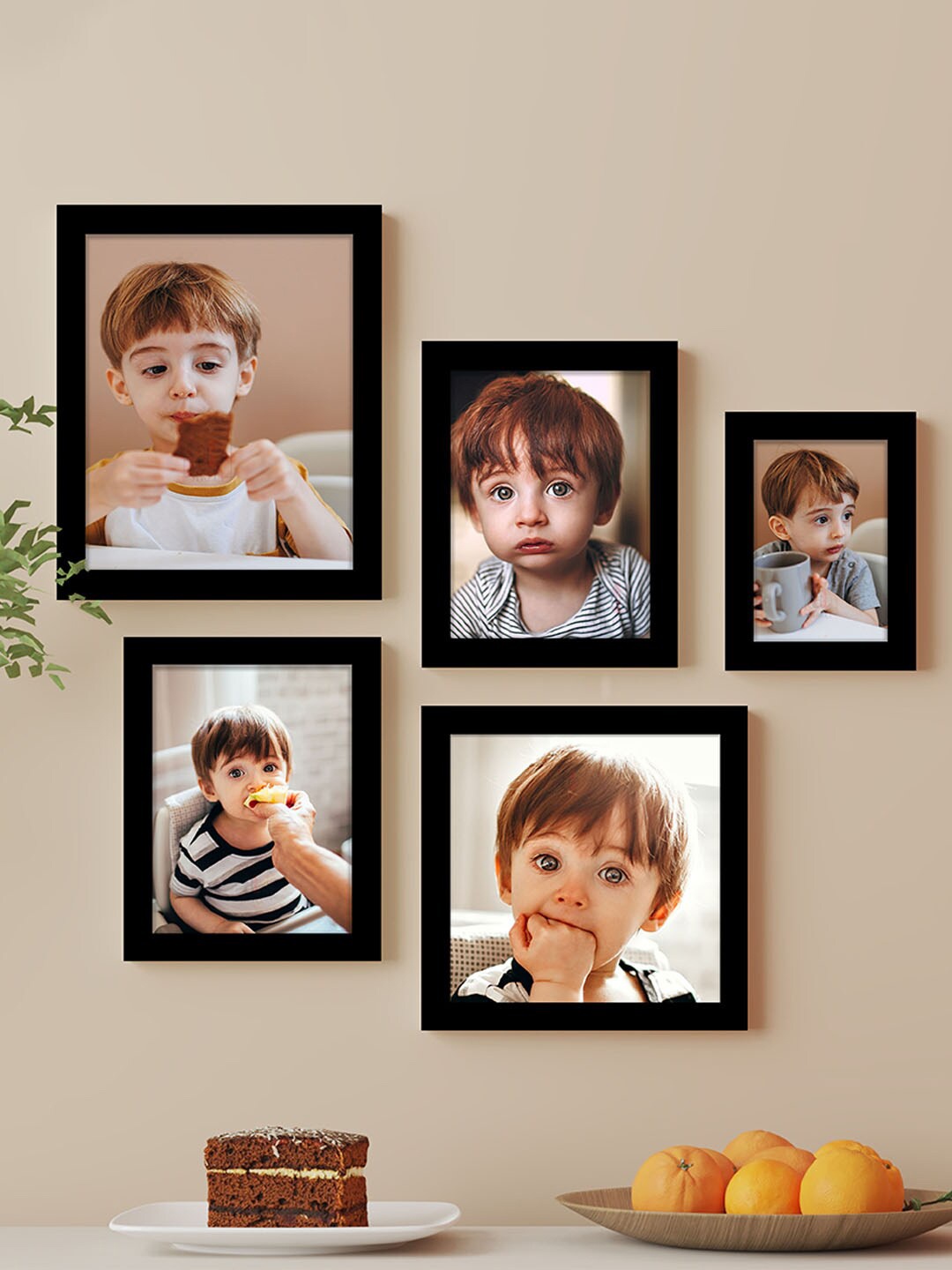 

Art Street Black 5 Pieces Framed Wall Photo Frames