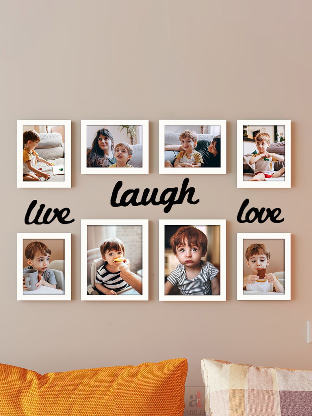 

Art Street White 8-Pieces Photo Frames
