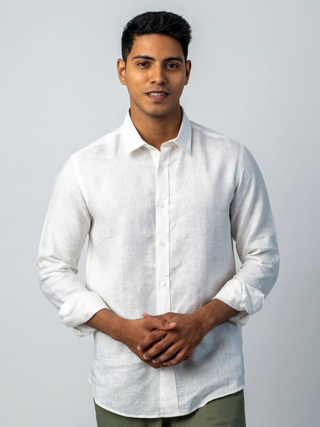 

KINGDOM OF WHITE Slim Fit Cotton Casual Shirt