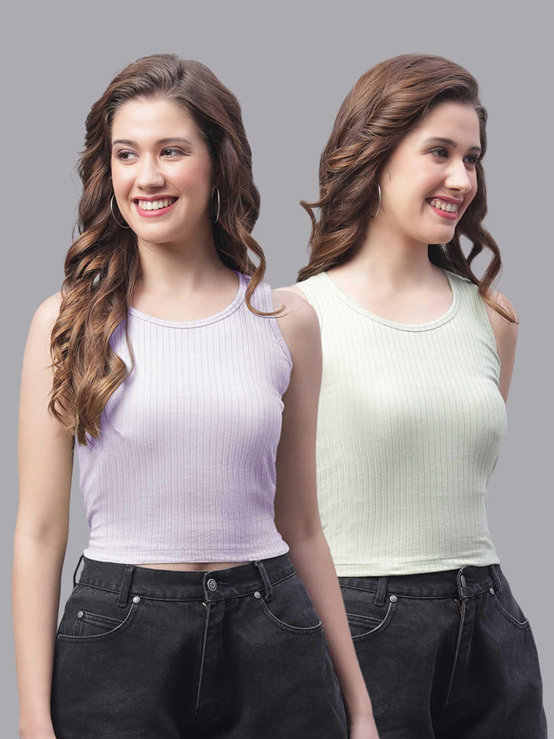 

Friskers Pack Of 2 Cotton Top, Purple