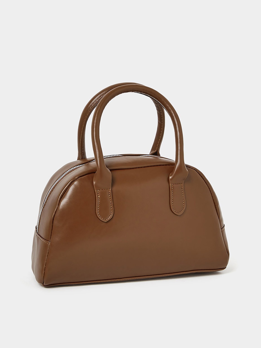 

Styli PU Half Moon Handheld Bag, Brown