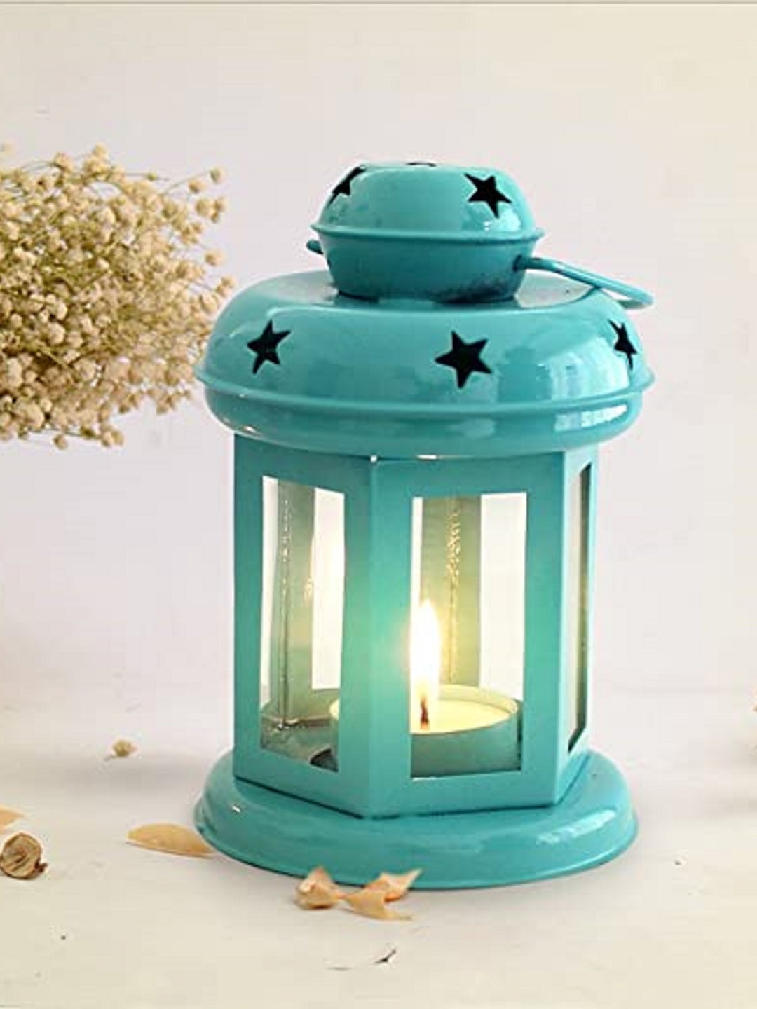 

Fashion Bizz Blue Lantern Candle Holder