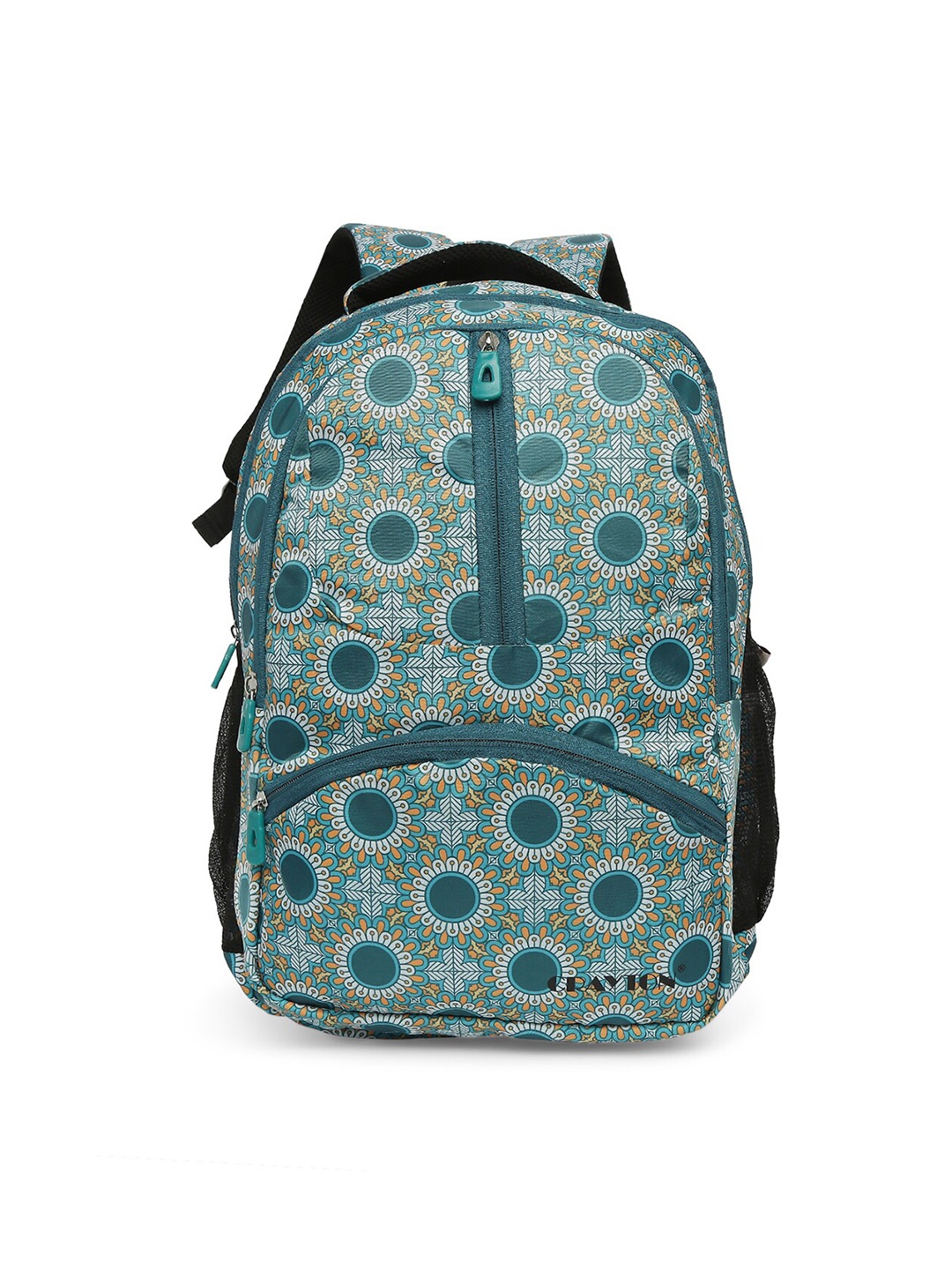 

CRAYTON Floral Printed Backpack with Compression Straps, Green