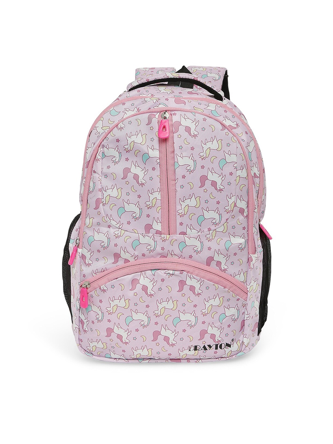 

CRAYTON Printed 15 Inch Laptop Backpack With Compression Straps, Pink