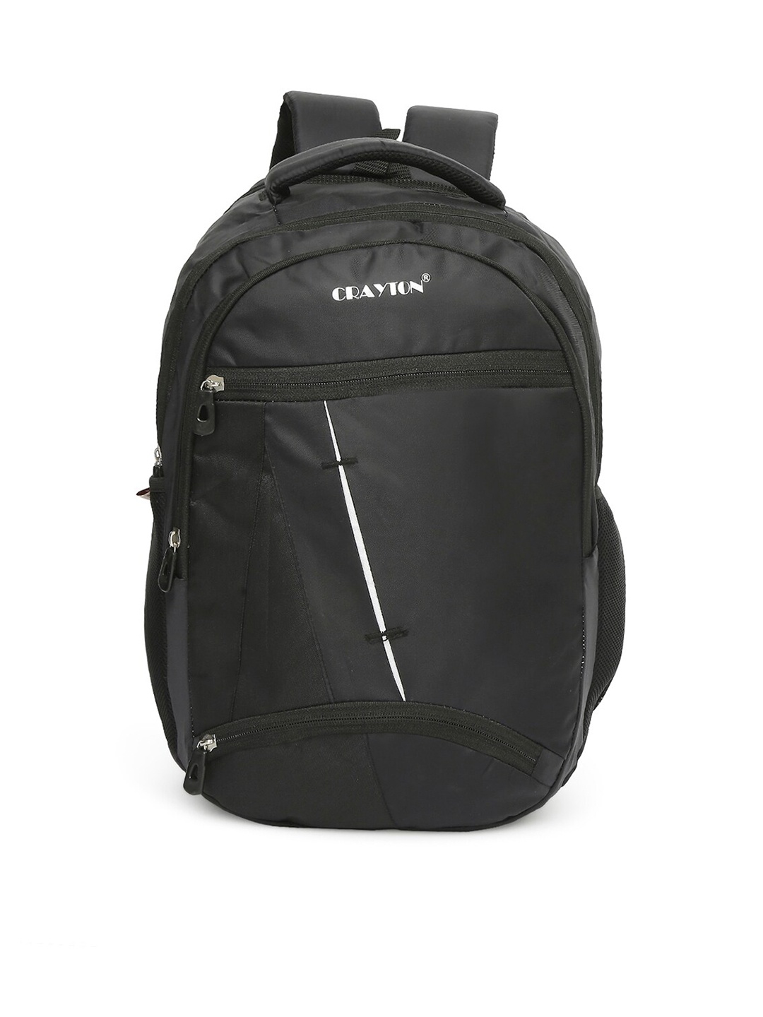 

CRAYTON Contrast Detail Backpack With Compression Straps, Black