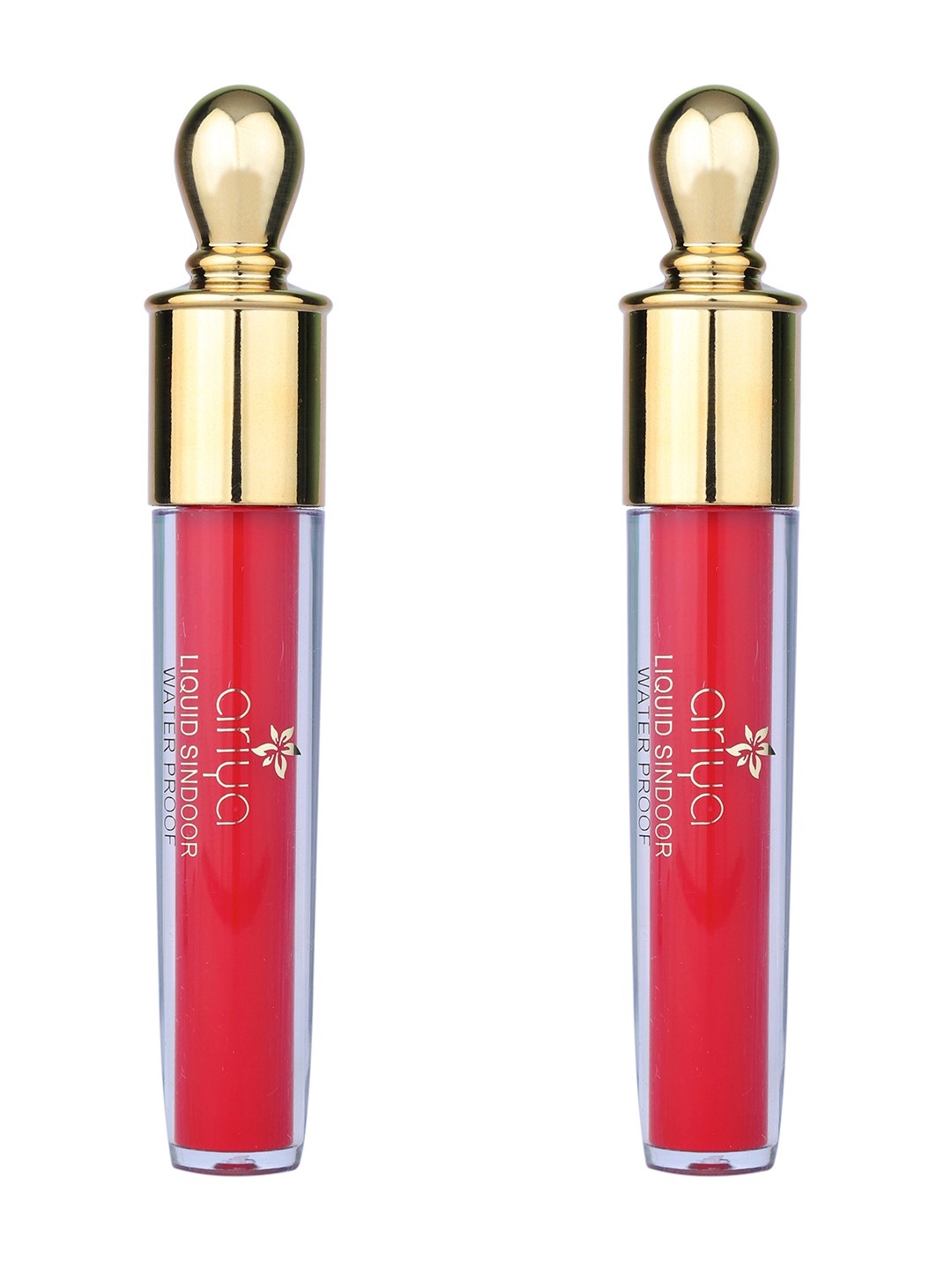 

CASSIEY Ariya Set Of 2 Water Proof Traditional Color Matte Liquid Sindoors-5ml Each -Red