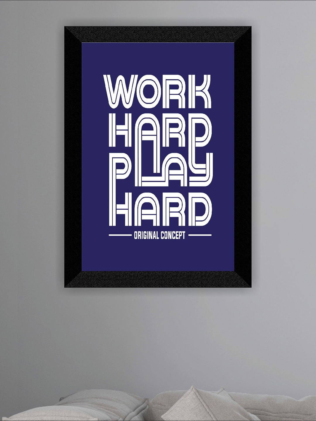 

SAF Blue Motivational Quotes Painting Framed Wall Art