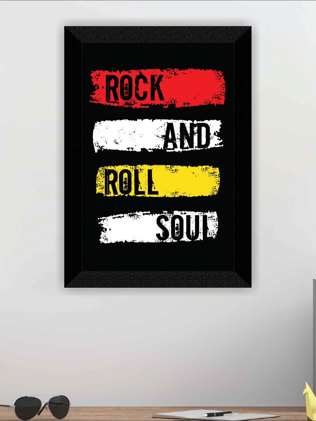 

SAF Black & Red Motivational Quotes Printed Framed Wall Art