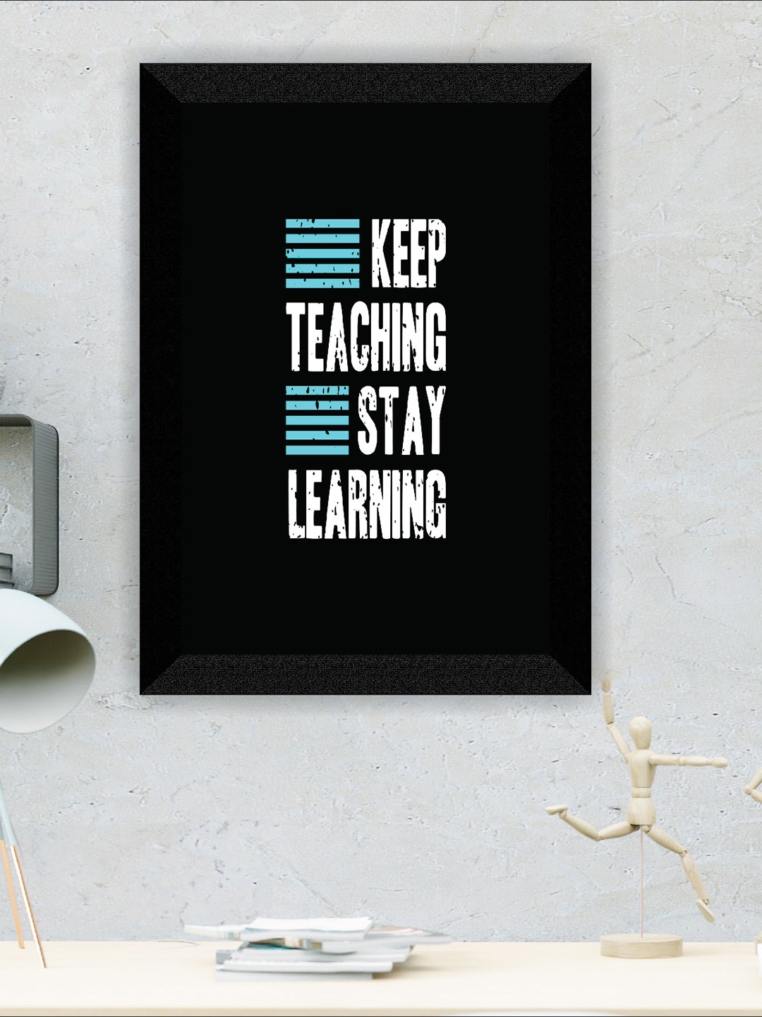 

SAF Black Motivational Quotes Painting Framed Wall Art