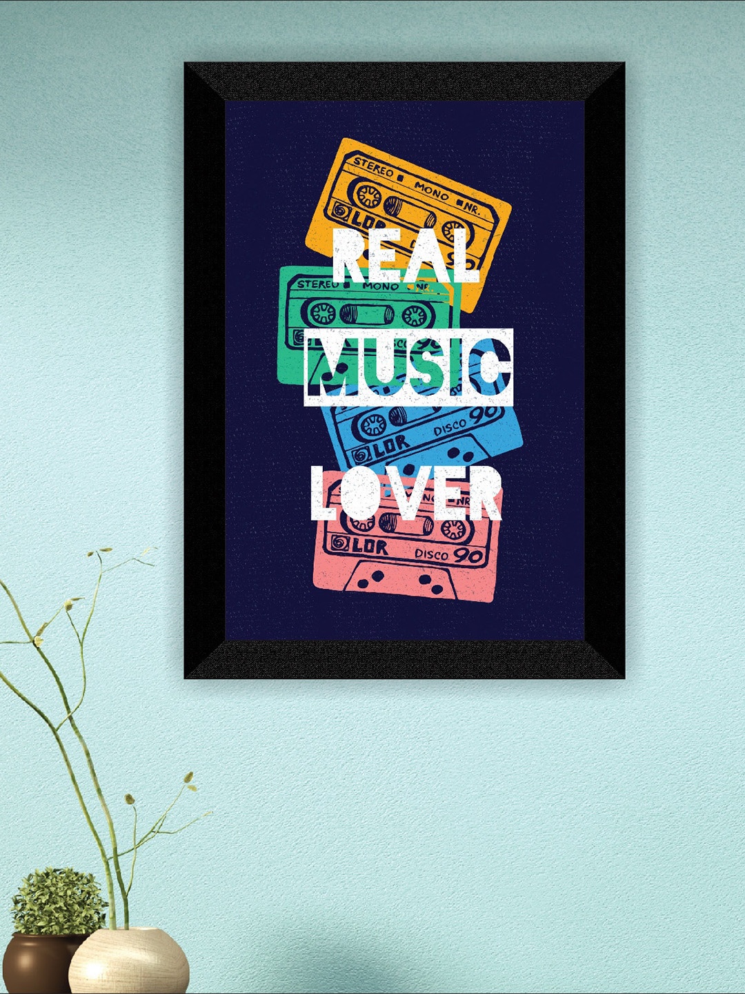 

SAF White & White Motivational Quotes Printed Wall Art, Black