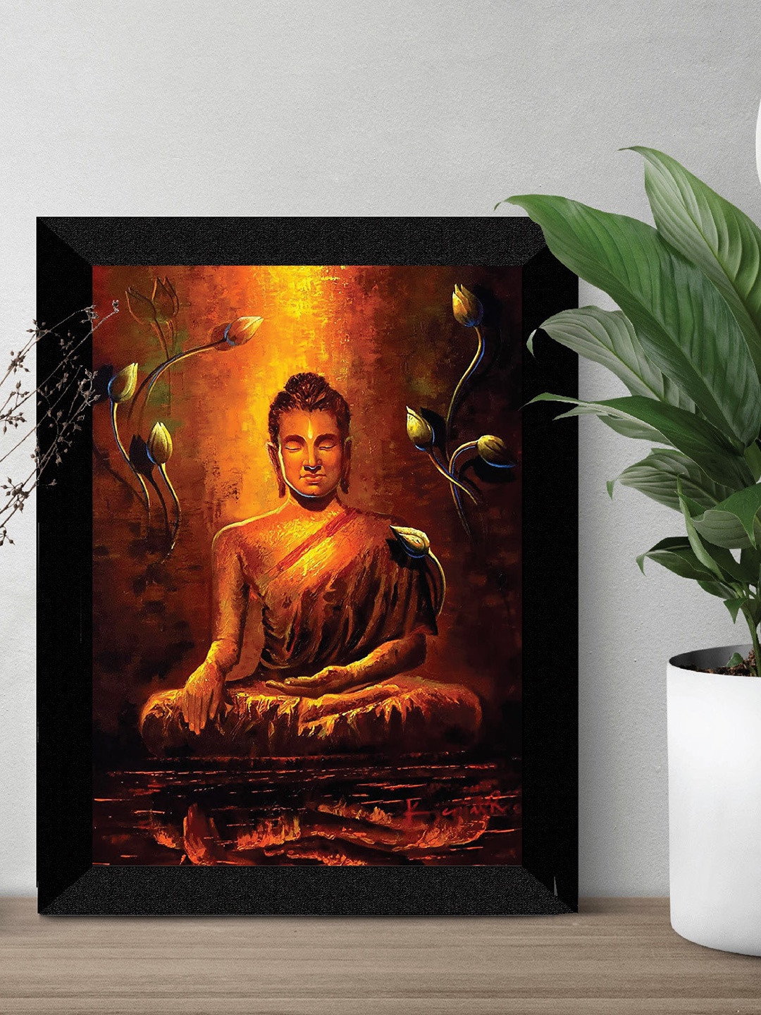 

SAF Brown Buddha Framed Wall Art