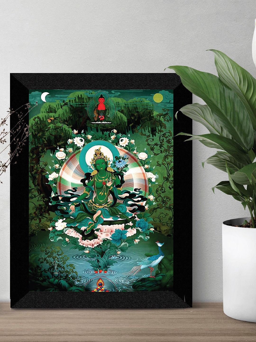 

SAF Black & Green Religious Framed Wall Art