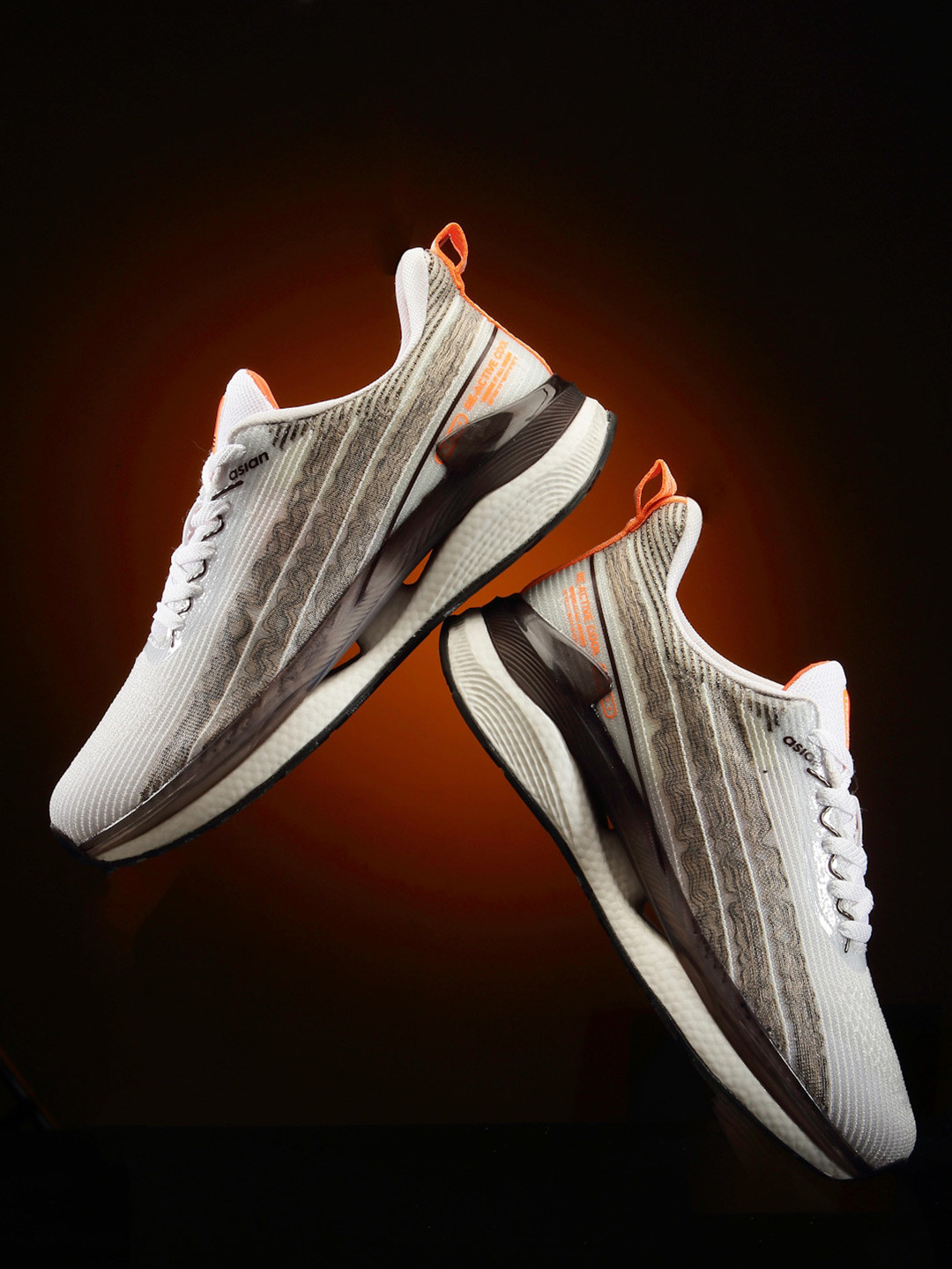 

ASIAN Men Ultracore-02 Mesh Non-Marking Running Shoes, White