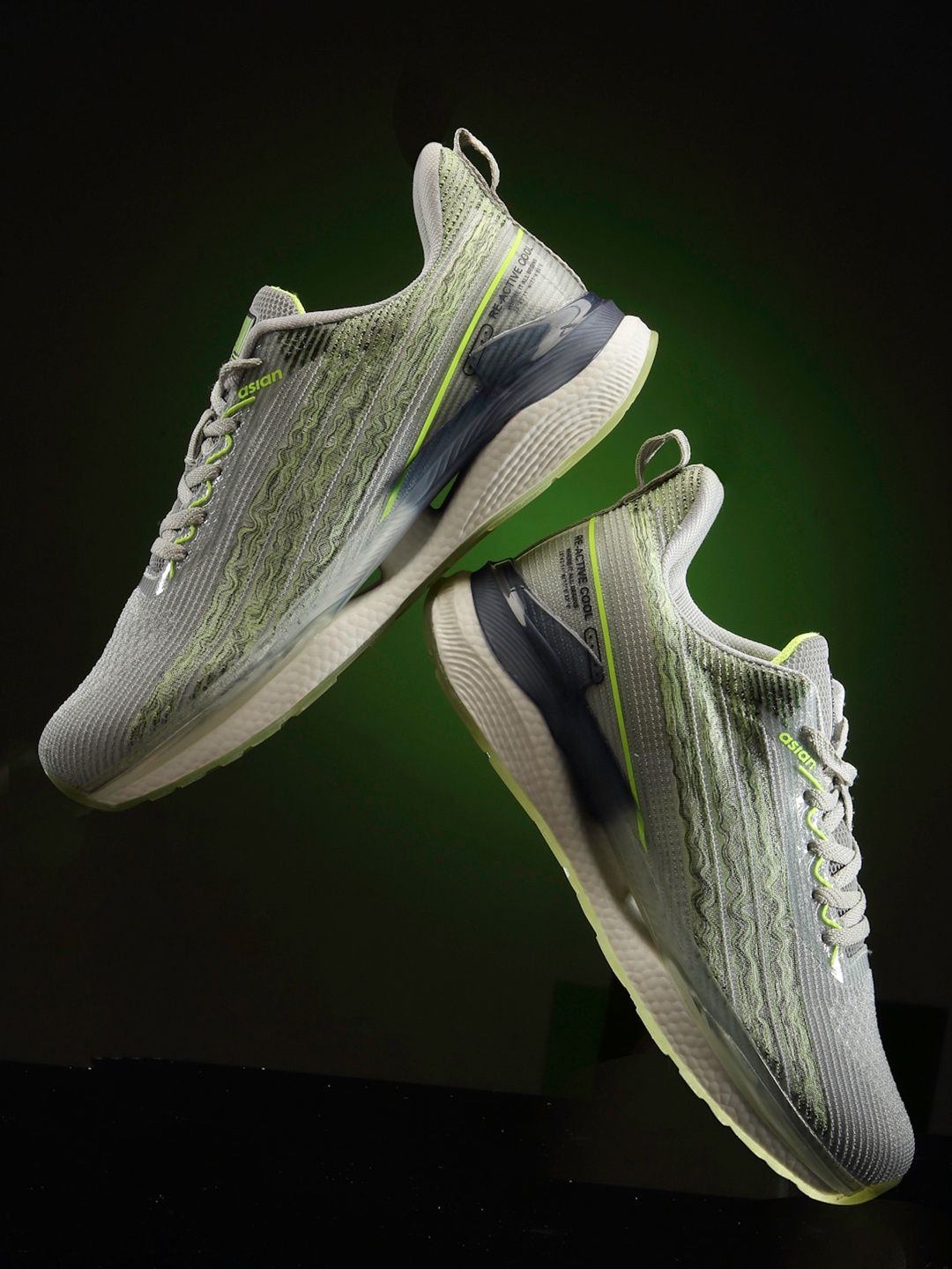 

ASIAN Men Ultracore-02 Mesh Marking Running Shoes, Grey
