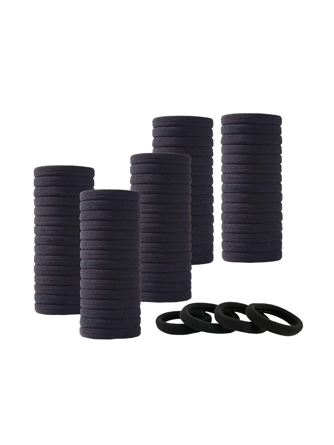 

CHRONEX Women Set Of 20 Ponytail Holders, Black